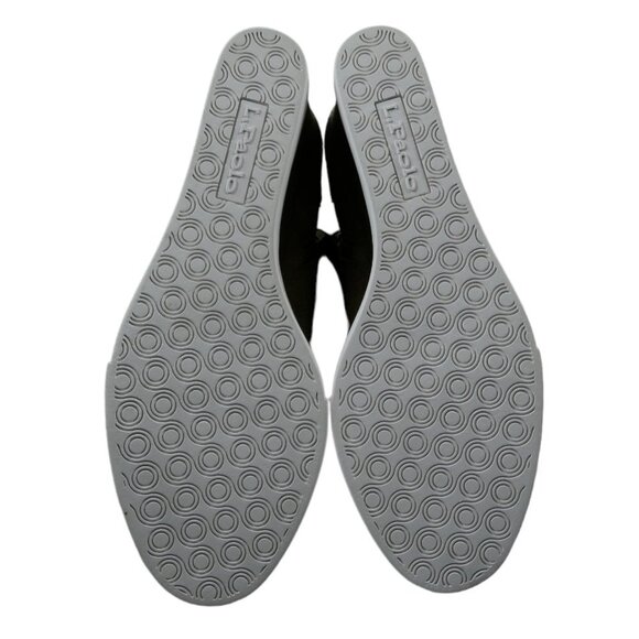 Linea Paolo Felicia Wedge NWOB Tan Leather Bootie Nubuck Gold Sparkles 9M #836 - Picture 6 of 9